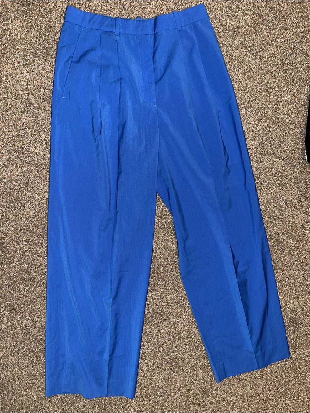 COS Bright Blue Wide-Leg Trousers